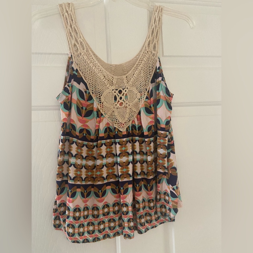 Lily White Pattern Top
